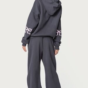 Edikted Women's Gray Hoodie and Pants Set